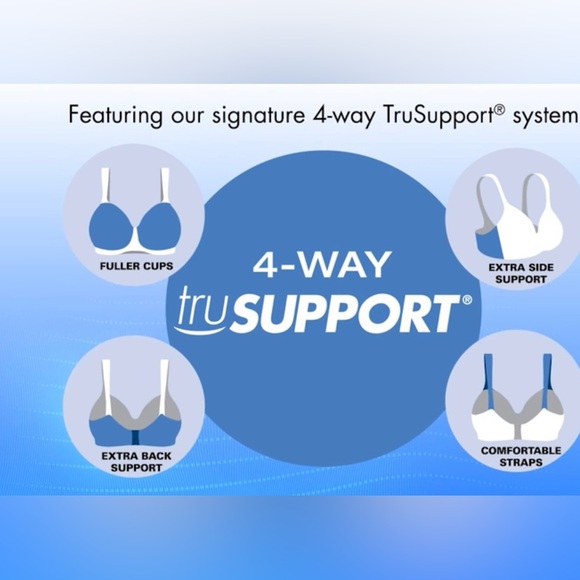 🆕 Playtex 36D 18 HR Ultimate Comfort Strap Wireless Full Figure Bra Color:Blush - Picture 3 of 11